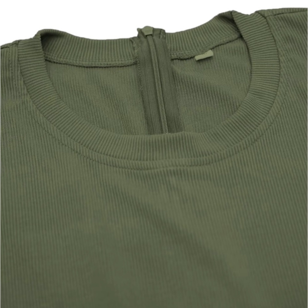 CIDER Sleeveless Wide Leg Jumpsuit Army Green Sz 0XL Viral Blogger Favorite - Picture 7 of 13